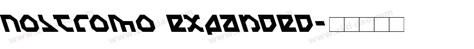 Nostromo Expanded字体转换